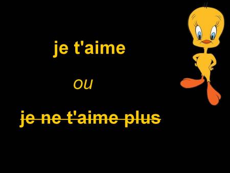je taime ou je taime plus